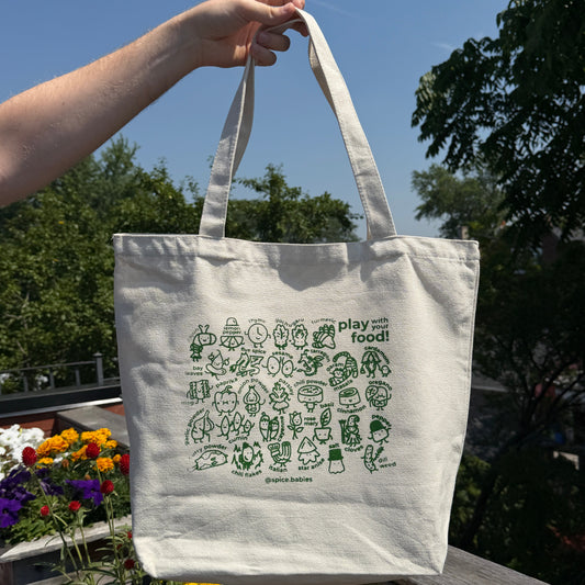 Play with your Food (Canvas Tote Bag)