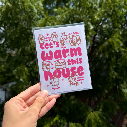 Let's warm this house! (Housewarming Card)