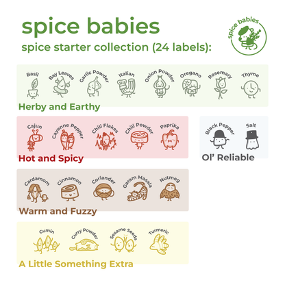 Spice Babies Starter Label Collection