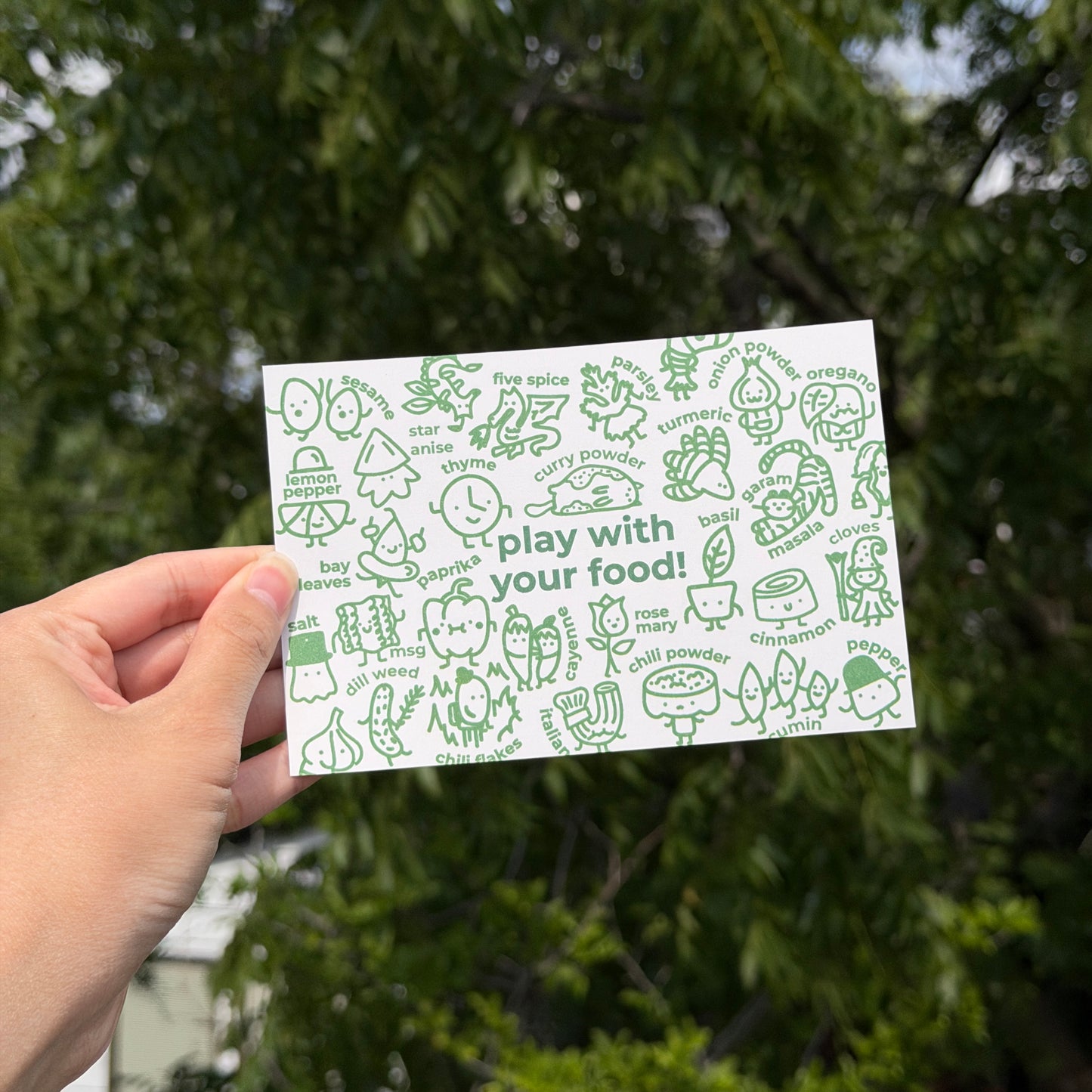 Play with your food (Postcard)