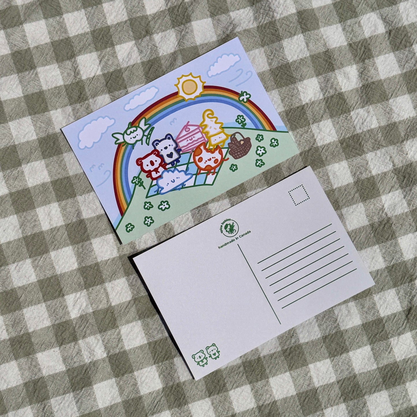 Rainbow Picnic (Postcard)