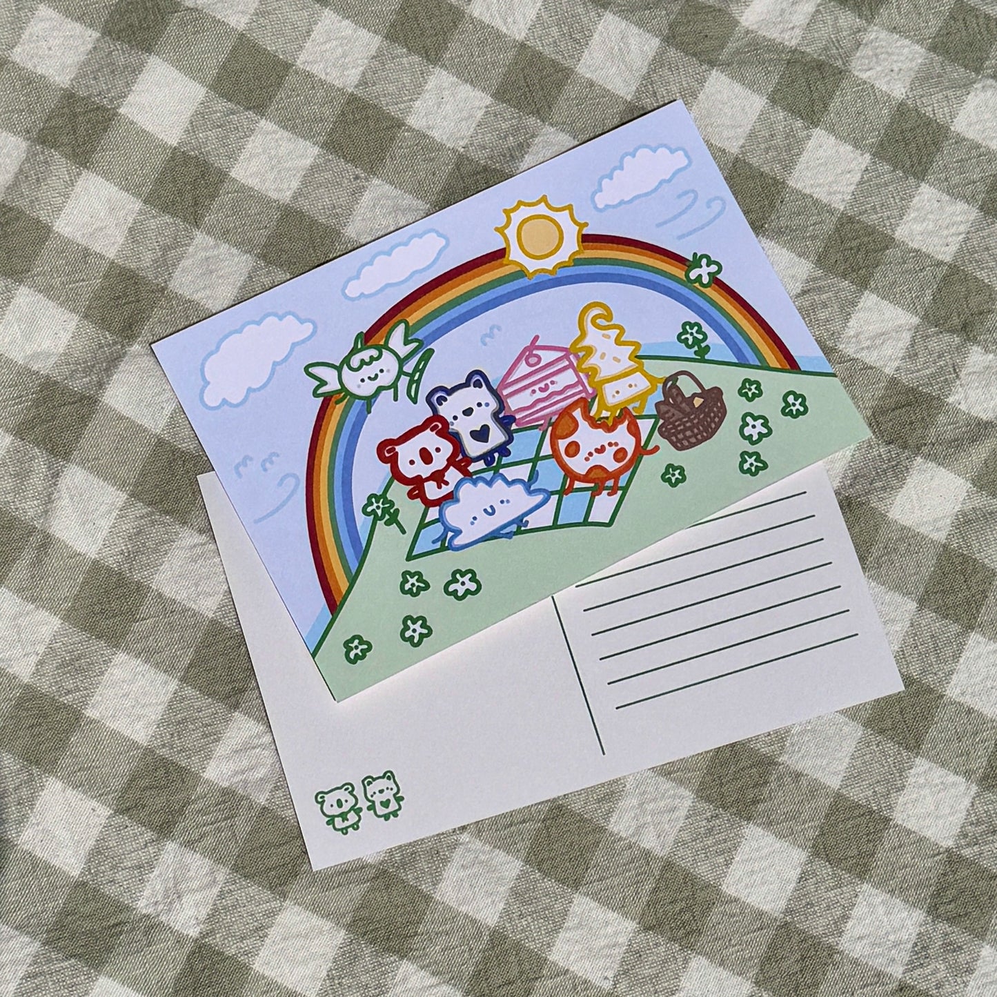 Rainbow Picnic (Postcard)