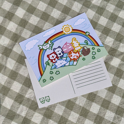 Rainbow Picnic (Postcard)