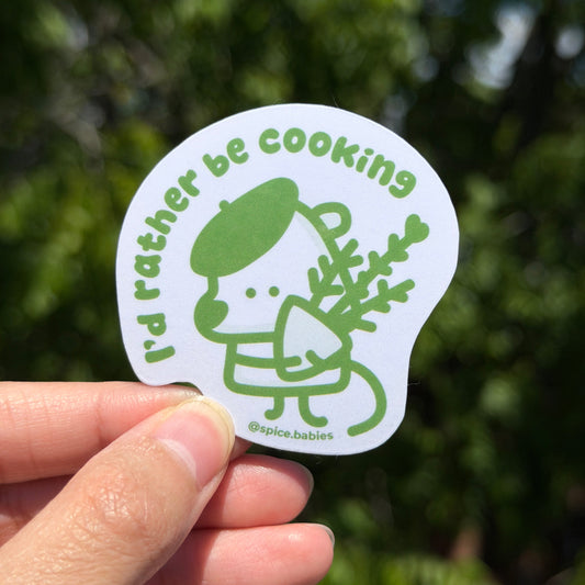 I'd rather be cooking (Sticker)